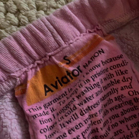 Aviator Nation Pink Logo Sweatpants - Picture 2 of 3